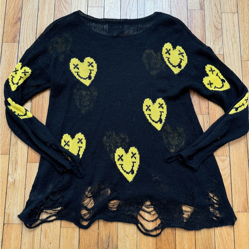 Wildfox White Label heart sweater